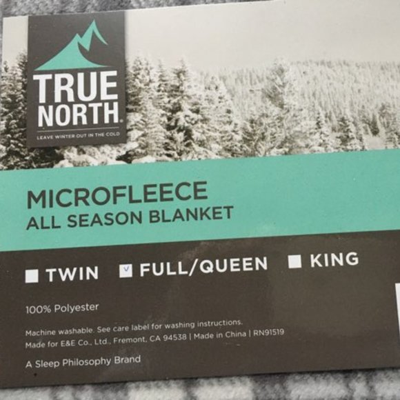 Full/Queen True North Microfleece All Season Blanket (UNOPENED-NEW) - Picture 3 of 3